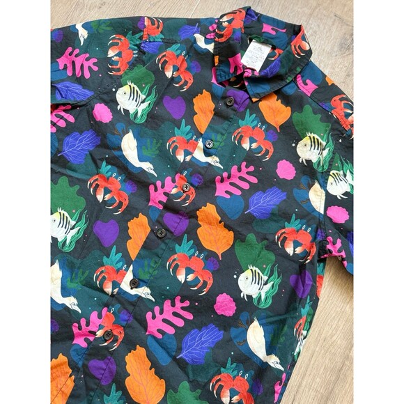 Disney Parks The Little Mermaid Ariel Men's Button Down Shirt Size XS - Picture 2 of 4
